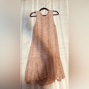 Anthropologie Dress in Cream and Pink